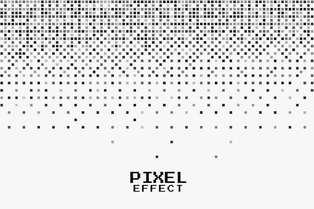 Abstract pixilated dotted pattern background in retro style