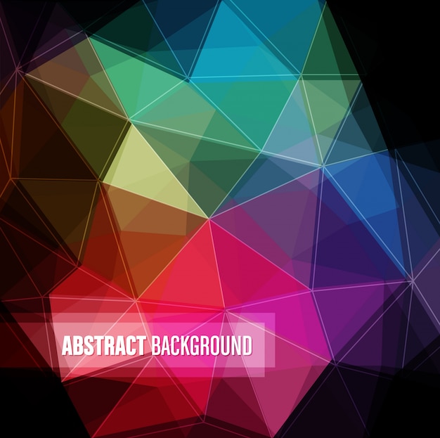 Free vector abstract poligonal background of colors