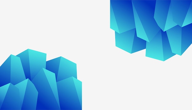 Abstract polygon blue background design modern