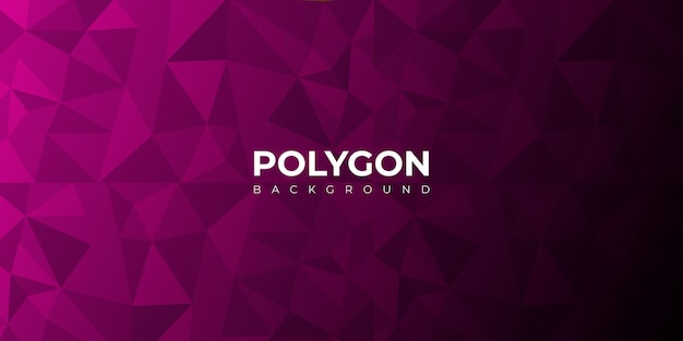 Abstract Polygon Effect Purple Black Background Multipurpose Design Banner