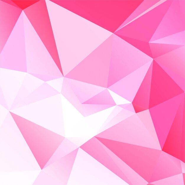 Современный розовый многоугольник