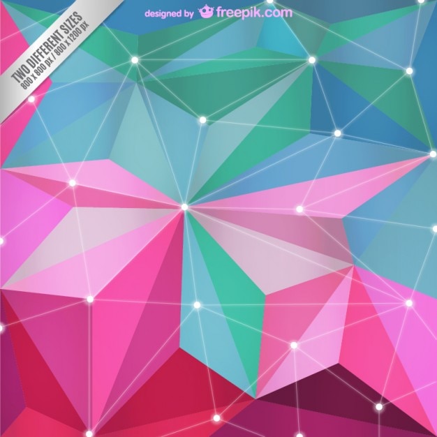 Free vector abstract polygonal background