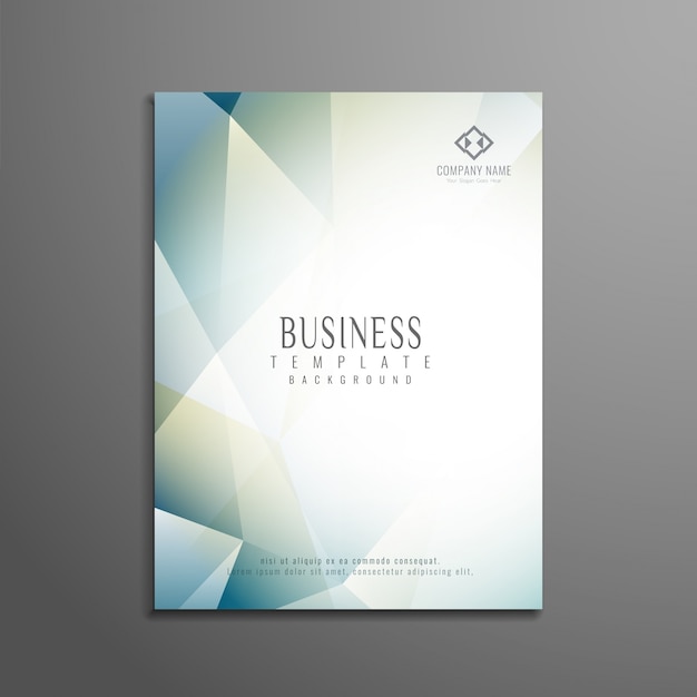 Free vector abstract polygonal business brochure template