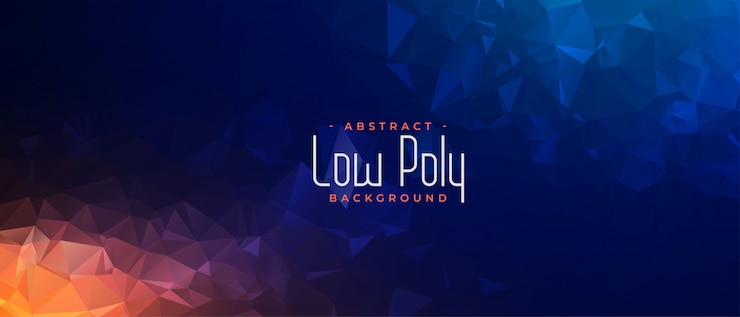 Free Vector abstract polygonal geometric banner in two shades
