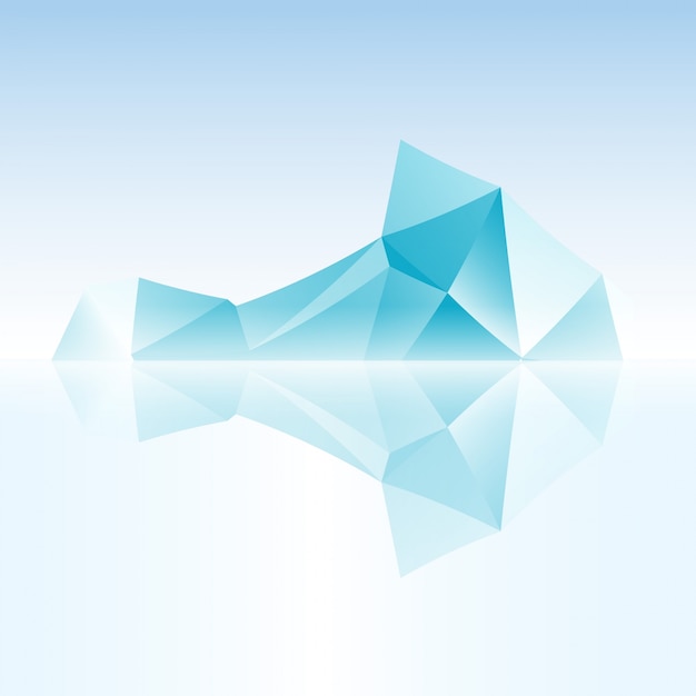 Abstract polygonal iceberg background
