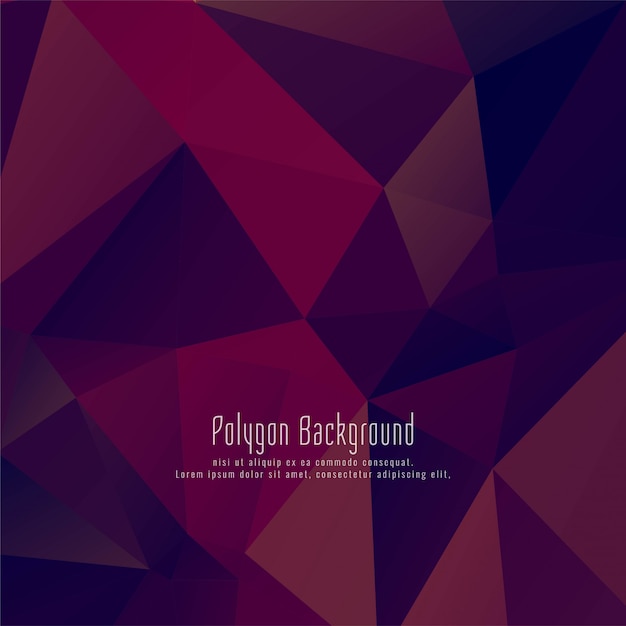 Abstract polygonal stylish background