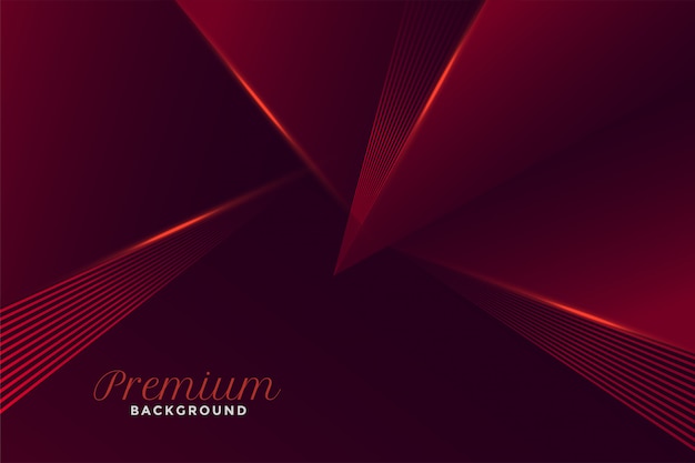 Abstract premium geometric red style 