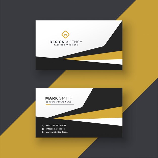 Abstract professional business card design