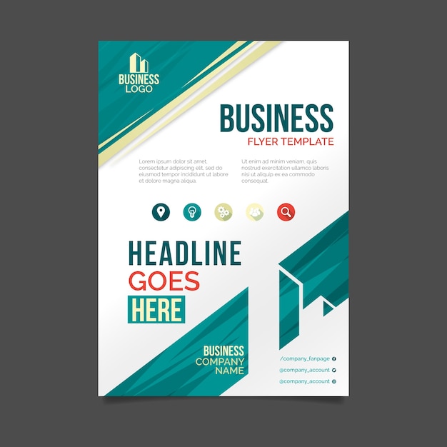 Abstract professional business flyer