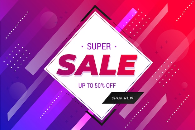 Free vector abstract promotion spring sale design