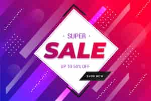 Free vector abstract promotion spring sale design
