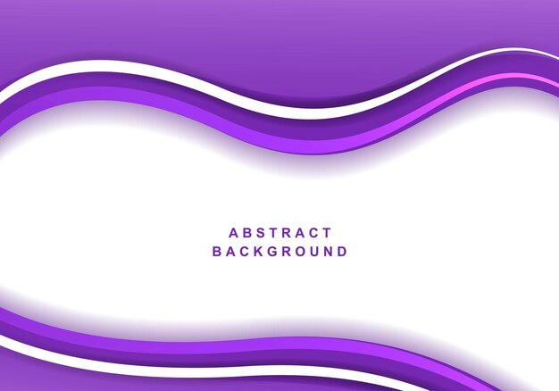 Abstract purple business flowing wave design