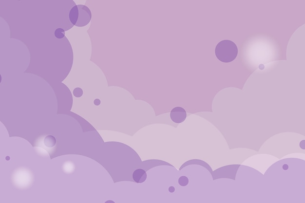 Free vector abstract purple cloudy background vector