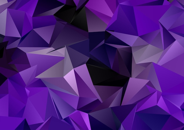 Абстрактный фиолетовый низкополигональный дизайн