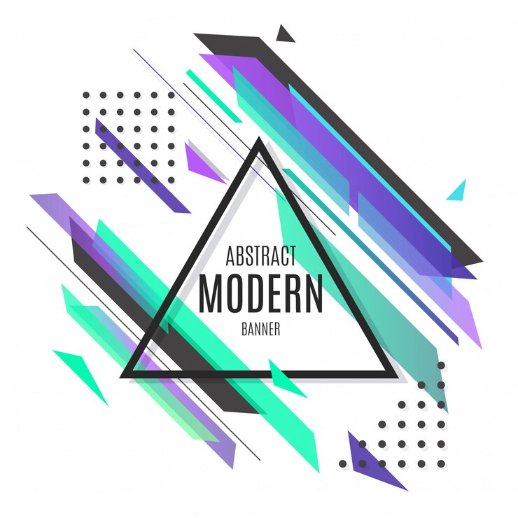 Free Vector abstract purple modern banner