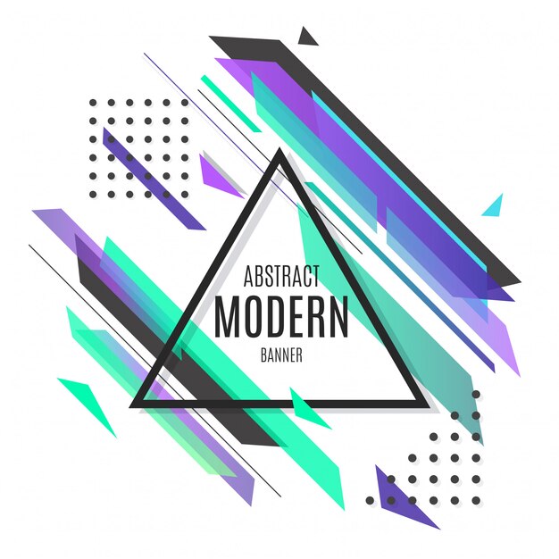 abstract purple modern banner
