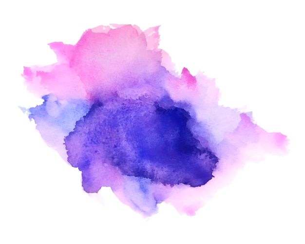 Vettore gratuito sfondo astratto in acquerello viola e rosa