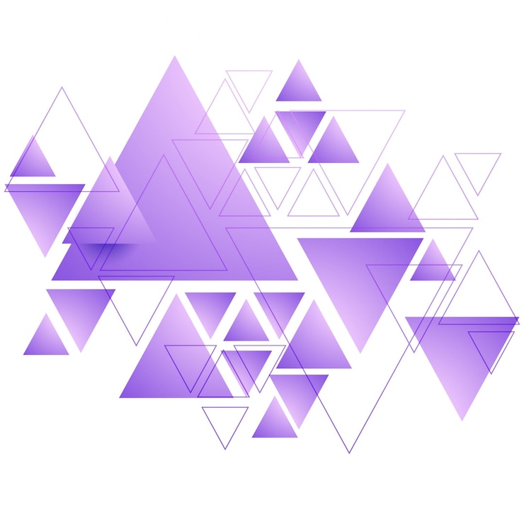 Free Vector abstract purple triangular background