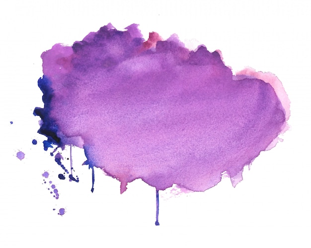 抽象的な紫水彩汚れテクスチャ背景