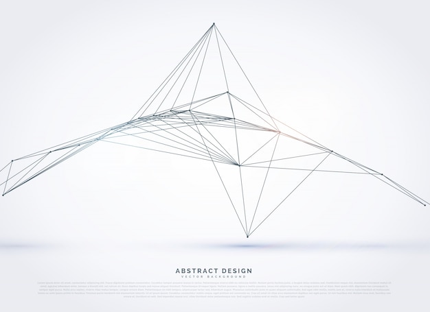 Abstract pyramide wireframe background