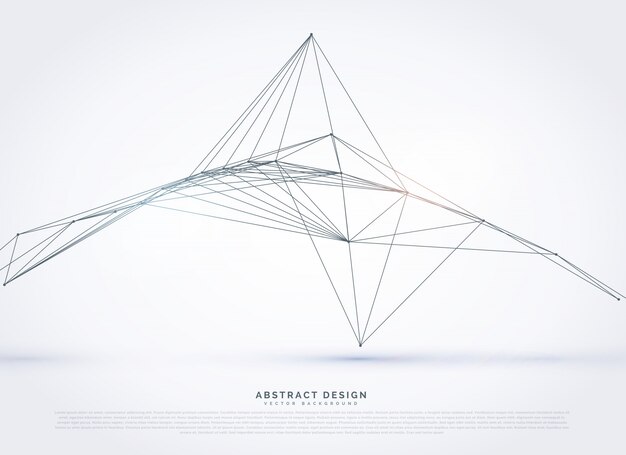 Abstract pyramide wireframe background