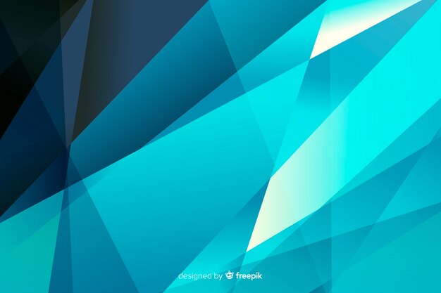 Abstract pyramids on blue shades background