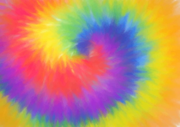抽象的な虹色の絞り染めの背景デザイン
