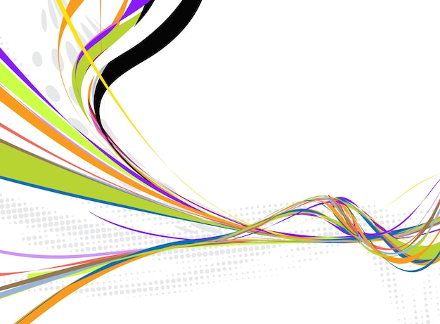 Free vector abstract rainbow wave line with space of your text vector illustration