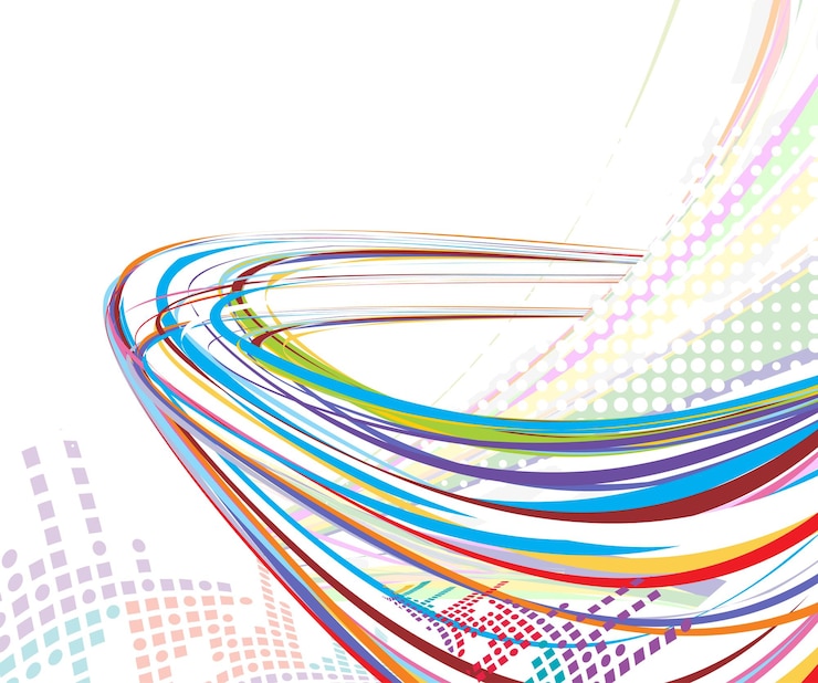Free Vector abstract rainbow wave line with space of your text vector illustration