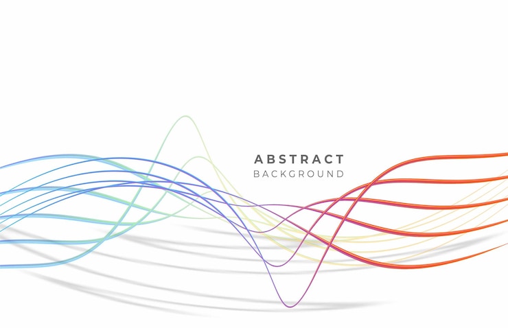 Free Vector abstract rainbow wave line with space of your text, vector illustration.