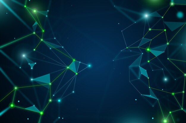 抽象的な現実的な技術粒子の背景