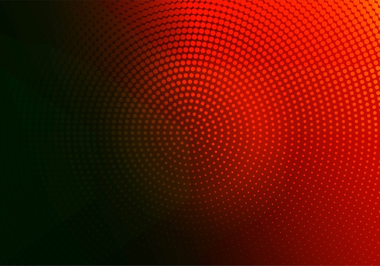 Free Vector abstract red and black dotted circular
