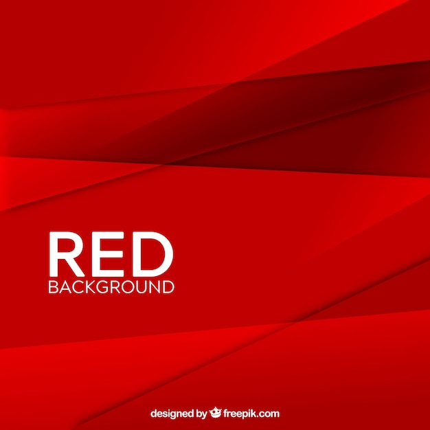 Free vector abstract red geometric background