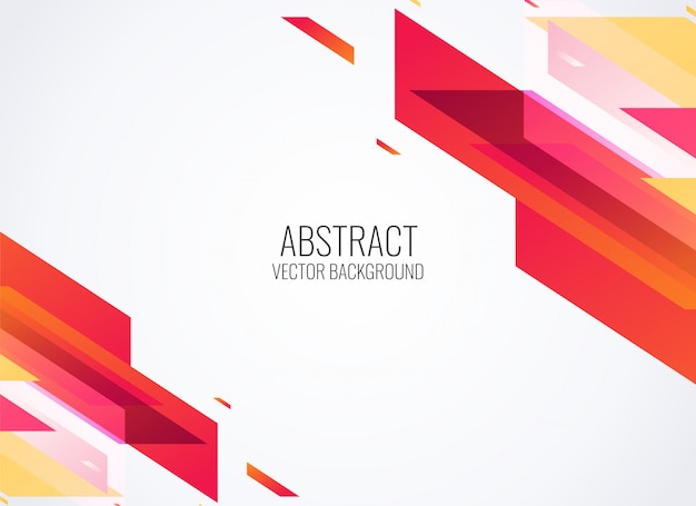 Abstract red geometric shapes background vector illustration