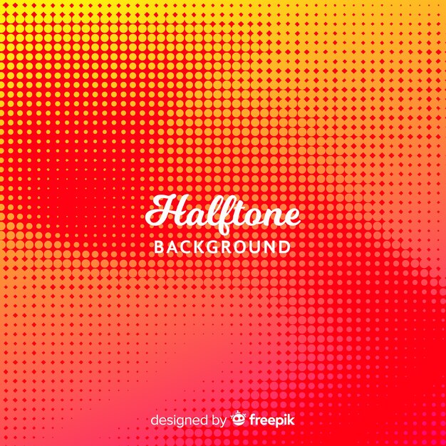 Abstract red halftone background