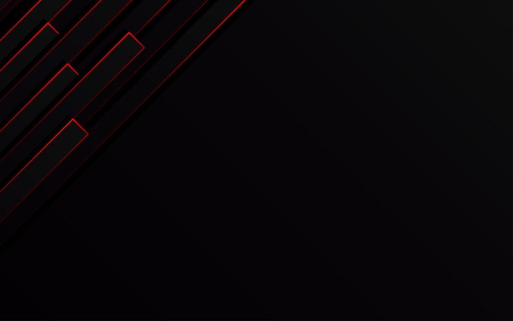Free Vector abstract red light lines pipe speed zoom on black background technology