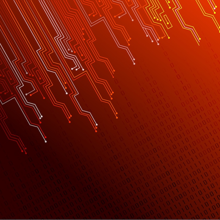 Free Vector abstract red lights background