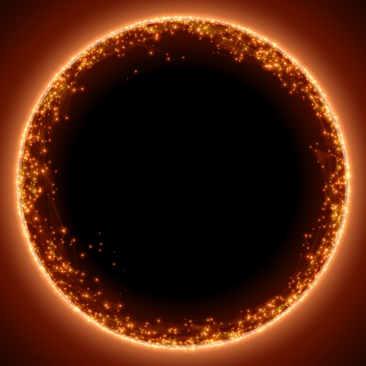Free Vector abstract red mesh background. black hole or singularity. futuristic technology style. 