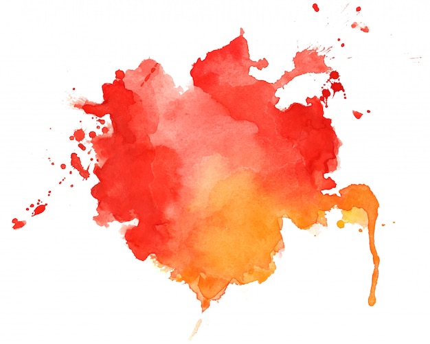 Абстрактный красный и оранжевый акварель текстуру фона