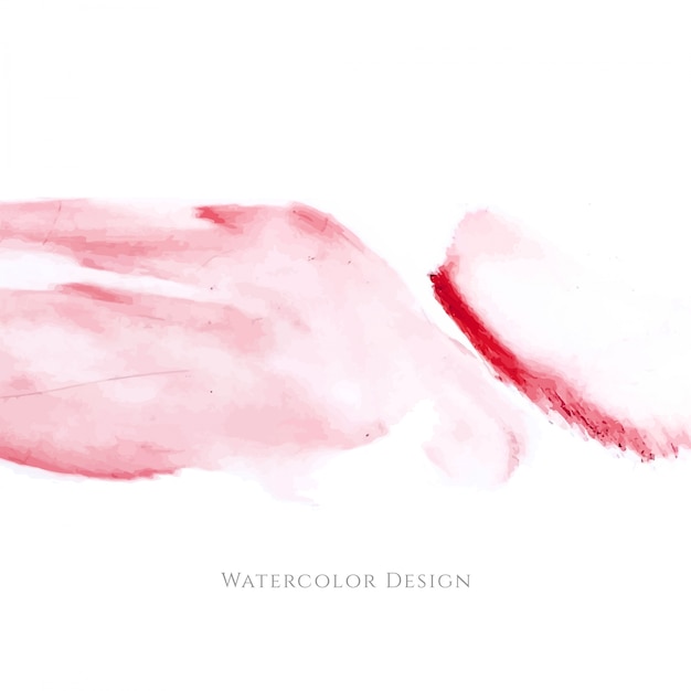 Abstract red watercolor design background