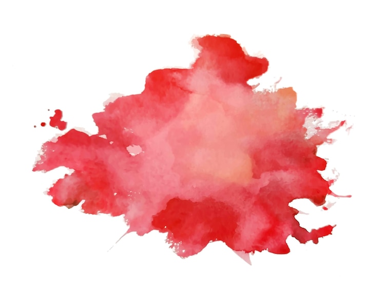 Free Vector abstract red watercolor grungy background with blotch effect