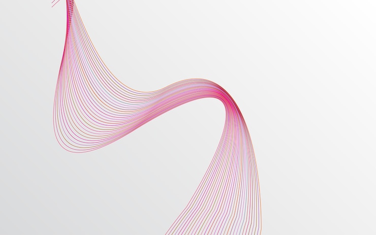 Free Vector abstract red wavy lines background