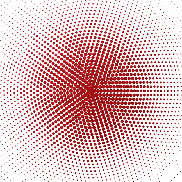 Abstract red and white halftone background