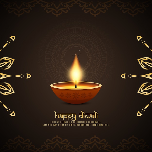 Abstract religious Happy Diwali background