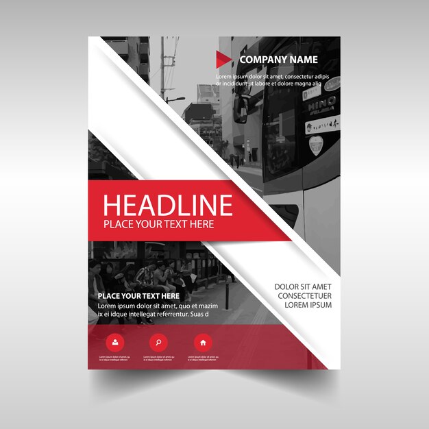 Abstract report cover template