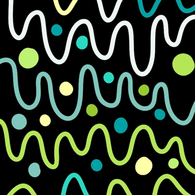 Free vector abstract retro hand drawn pattern design