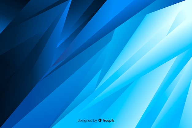 Free vector abstract right oblique blue shapes background