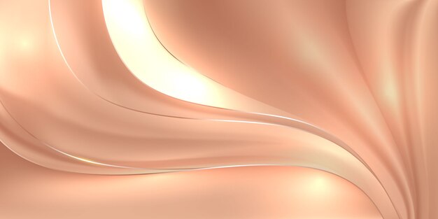 abstract rose gold silk