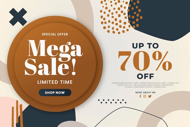 Abstract sale background with discount