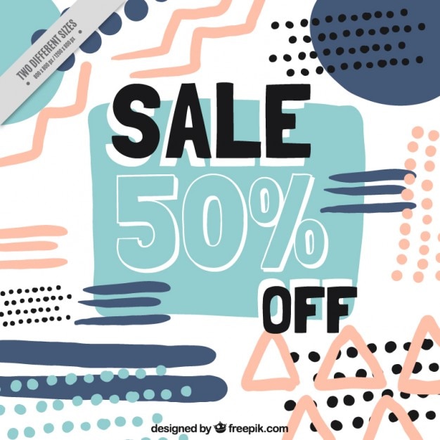 Abstract sale background